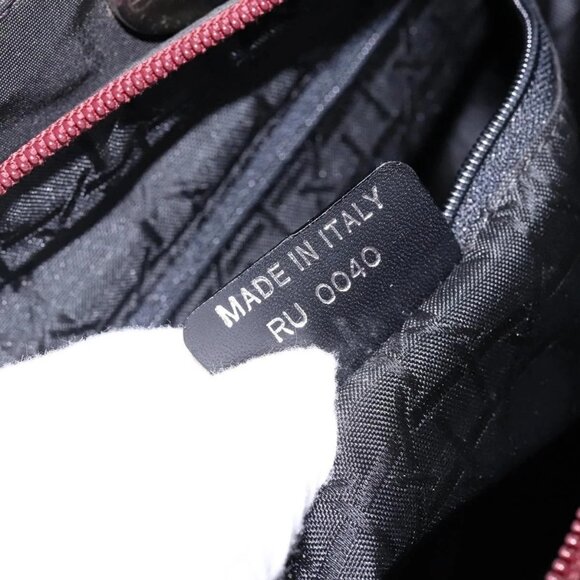 Christian Dior Canage Hand Bag Nylon Khaki Purple Silver Auth bs29344 - Picture 13 of 16